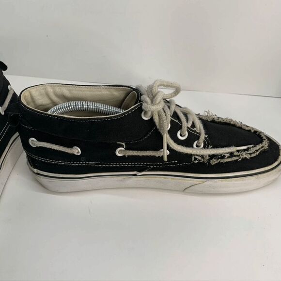 Vans Mid Top Black - Size 9.5 Mens‎ - Picture 6 of 8